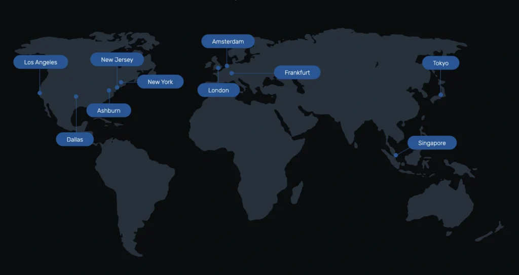 DigitalFyre có khá nhiều location